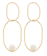 Golden Bloom Loop Earring